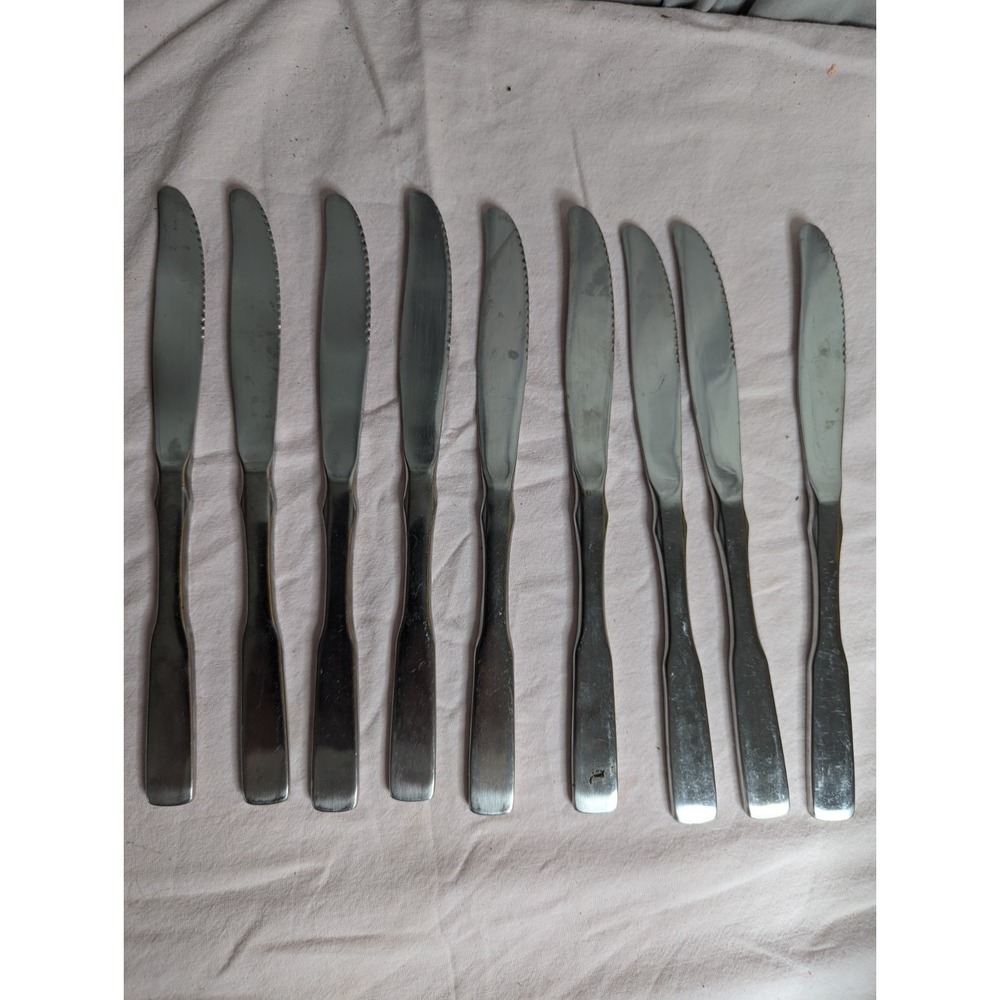 9 lot knife knives estate find stamped Tiawan W. T. 8.5" plain design
